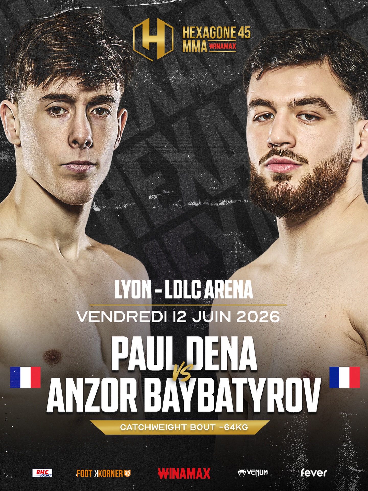 Hexagone 45 — vs Anzor Baybatyrov · 12 juin 2026 · Lyon